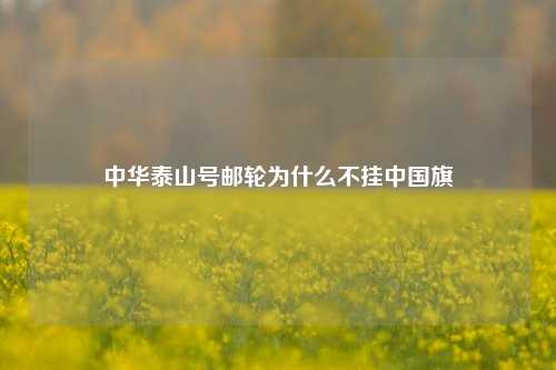 中华泰山号邮轮为什么不挂中国旗